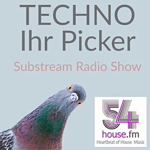 Techno ihr Picker, eine Taube mit abgebildet